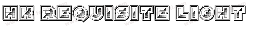HK Requisite Light字体转换